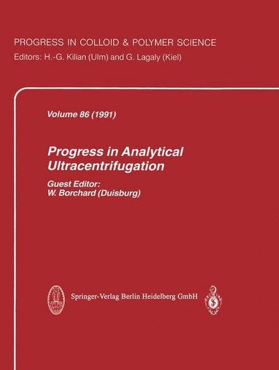 Progress in Analytical Ultracentrifugation - Progress in Colloid and Polymer Science - W Borchard - Böcker - Steinkopff Darmstadt - 9783662156865 - 19 november 2013