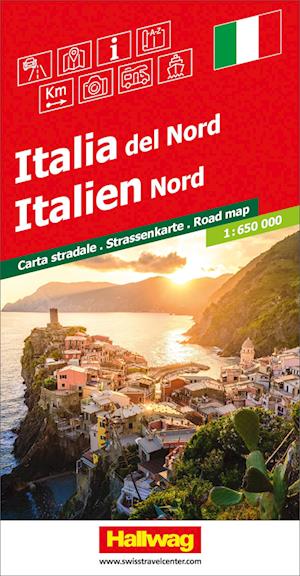 Italy North - Road maps -  - Książki - Hallwag,Bern - 9783828310865 - 31 maja 2024