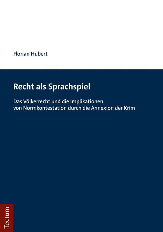 Cover for Hubert · Recht als Sprachspiel (Buch) (2020)