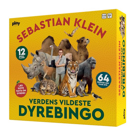 Cover for Sebastian Klein · Verdens vildeste dyrebingo (SPIL) [1. udgave] (2023)