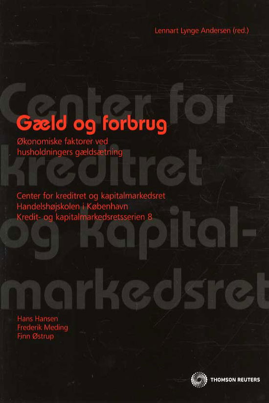 Gæld og forbrug - Lennart Lynge Andersen - Books - Forlaget Thomson - 9788761924865 - April 14, 2009