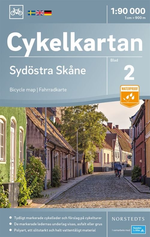 Cover for Norstedts · Cykelkartan: Sydöstra Skåne (Hardcover Book) (2018)