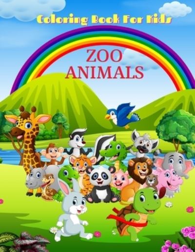 Cover for Ben Keillor · ZOO ANIMALS - Coloring Book For Kids (Paperback Book) (2020)