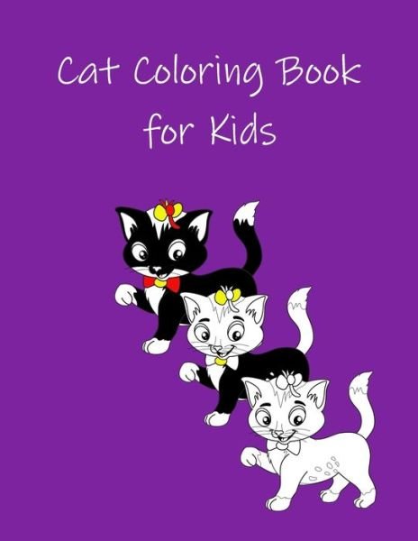 Cover for Wj Journals · Cat Coloring Book for Kids (Pocketbok) (2020)
