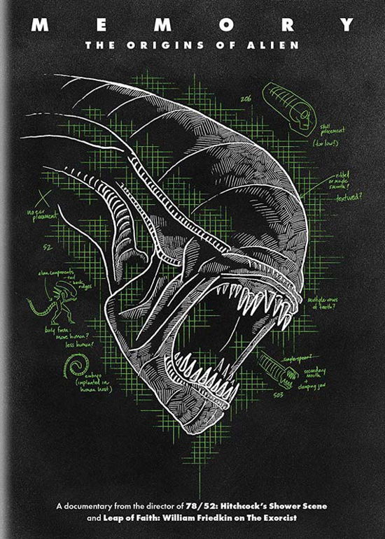 Cover for Memory - the Origins of Alien DVD (DVD) (2019)