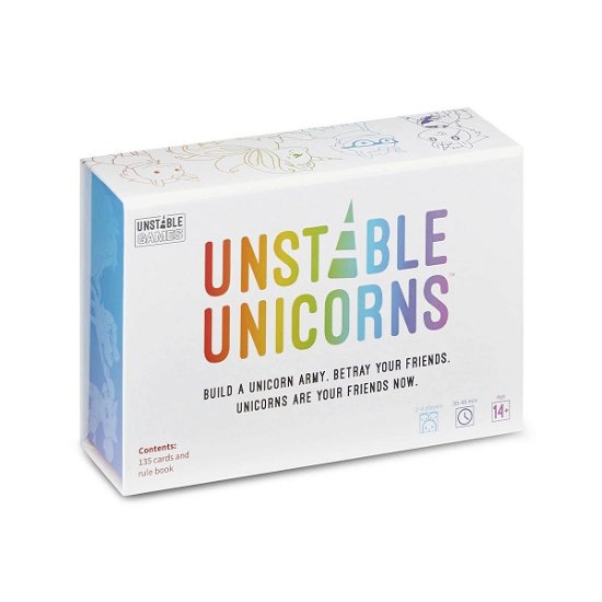 Cover for Unstable Unicorns · Unstable Unicorns - Et kortspil om enhjÃ¸rninger og Ã¸delÃ¦ggelse! (SPEL)