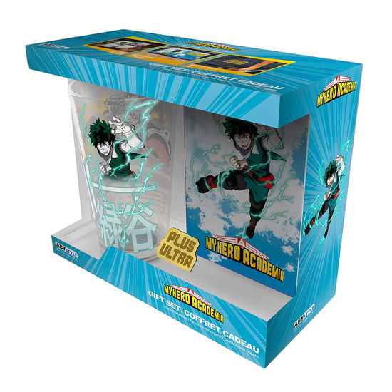 MY HERO ACADEMIA - Pck XXL glass + Pin + Pocket No - My Hero Academia - Gadżety - ABYstyle - 3665361079866 - 