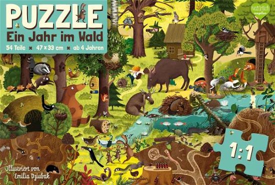 Cover for Ein Jahr Im Wald · Ein Jahr im Wald - Puzzle.N4386 (Bog)