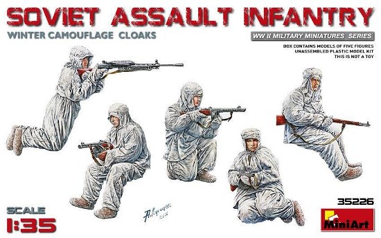 Cover for Miniart · Soviet Assault Infantry Winter Camo Cloaks (Legetøj)