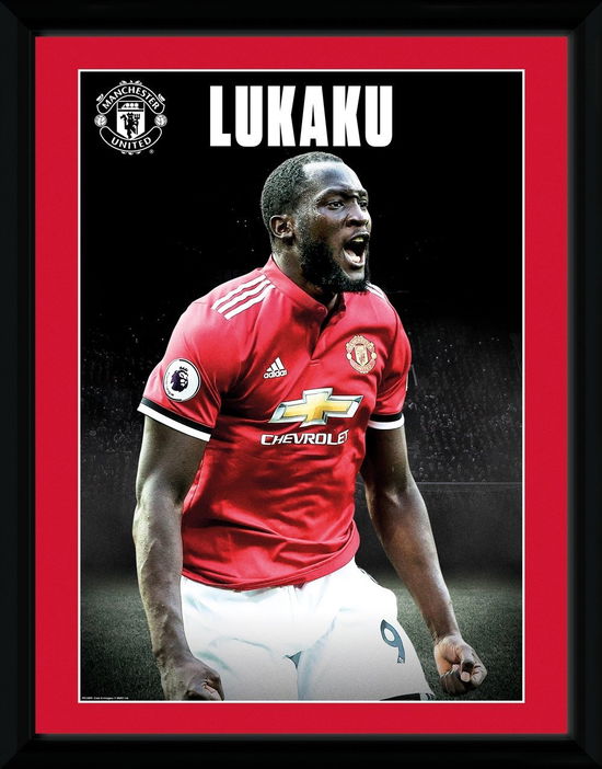 Manchester United: Lukaku Stand 17/18 (Stampa In Cornice 30x40cm) - Manchester United - Merchandise - Gb Eye - 5028486395866 - 