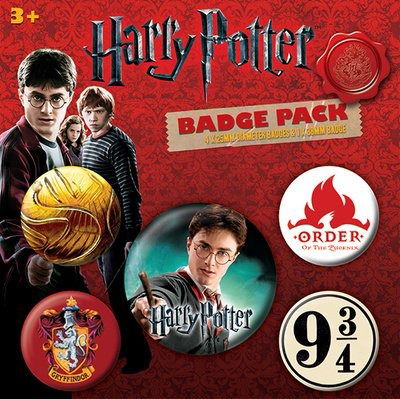 Cover for Harry Potter · HARRY POTTER - Pack 5 Badges - Gryffindor (MERCH) (2019)