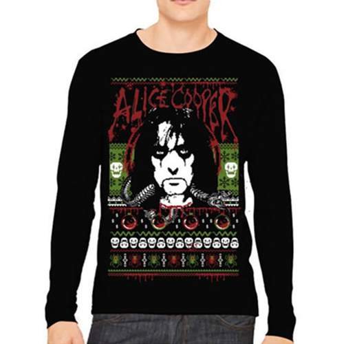 Alice Cooper Unisex Sweatshirt: Holiday 2015 - Alice Cooper - Produtos - Global - Apparel - 5055979925866 - 