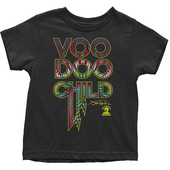 Cover for The Jimi Hendrix Experience · Jimi Hendrix Kids Toddler T-Shirt: Voodoo Child (12 Months) (T-shirt) [size 6-12mths] [Black - Kids edition]
