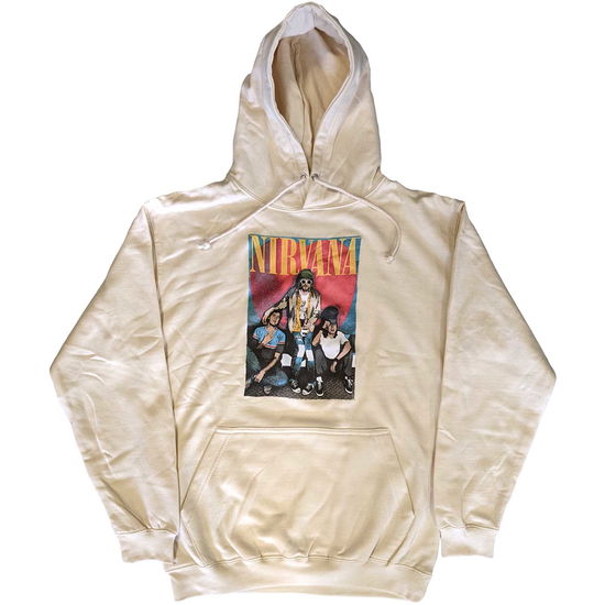 Cover for Nirvana · Nirvana Unisex Pullover Hoodie: Trapper Hat Mono Logo (Hoodie) [size S] (2024)