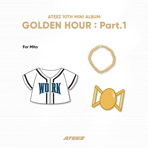 Golden Hour pt. 1 - MITO Work Set - ATEEZ - Produtos - KQ Ent. - 8800240228866 - 20 de julho de 2024