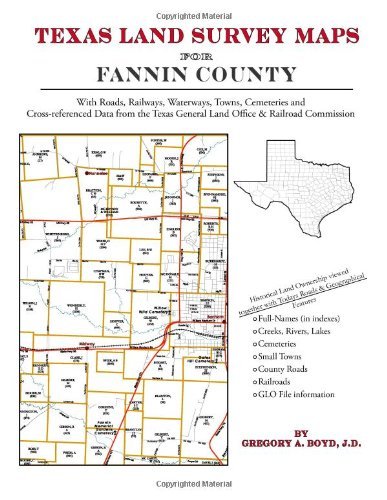 Cover for Gregory a Boyd J.d. · Texas Land Survey Maps for Fannin County (Paperback Book) (2012)