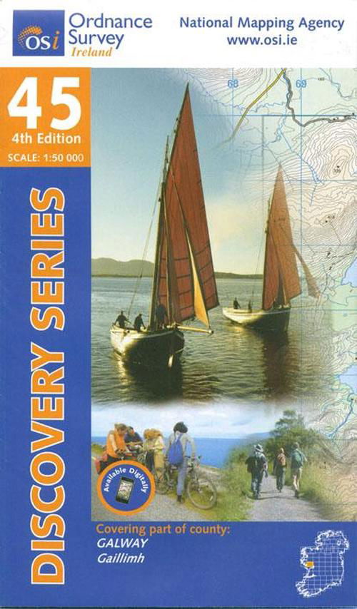Cover for Ordnance Survey Ireland · Discovery Map 45 Galway (Kort) [4 Revised edition] (2012)