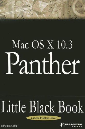 Cover for Gene Steinberg · Mac Osx.3 Panther Little Black Book (Little Black Books (Paraglyph Press)) (Paperback Book) [New edition] (2004)