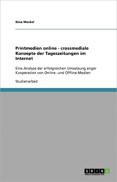Cover for Meckel · Printmedien online - crossmedial (Book) [German edition] (2007)