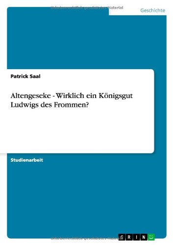 Cover for Saal · Altengeseke - Wirklich ein Königsg (Book) [German edition] (2010)