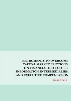 Cover for Beck · Instruments to Overcome Capital Ma (Book)
