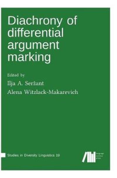 Cover for Diachrony of differential argument marking (Book) (2018)