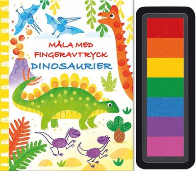 Cover for Fiona Watt · Måla med fingeravtryck. Dinosaurier (Spiralbog) (2020)