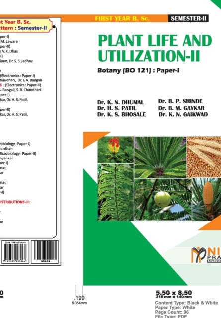 PLANT LIFE AND UTILIZATION--II [2 Credits] - Dr K N Dhumal - Książki - Nirali Prakhashan - 9789389533866 - 1 listopada 2019