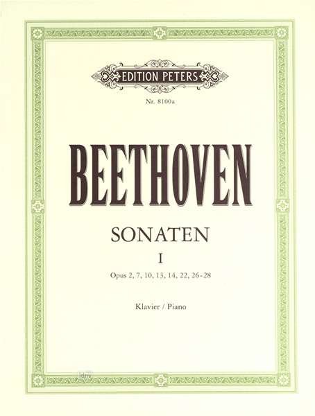 Cover for Ludwig Va Beethoven · Piano Sonatas Vol. 1: Nos. 1-15: Opp. 2, 7, 10, 13, 14, 22, 26-28 (Partituren) (2001)