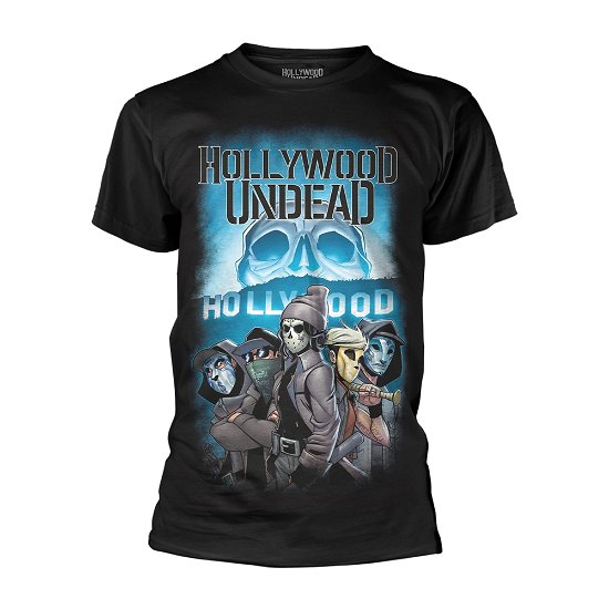 Cover for Hollywood Undead · Crew (T-shirt) [size L] [Black edition] (2018)