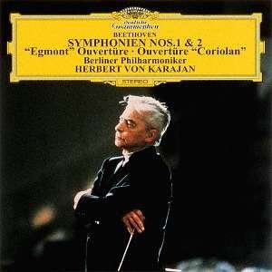 Cover for Beethoven / Karajan,herbert Von · Beethoven: Symphonies 1 &amp; 2 (Uhqcd) (CD) [Limited edition] (2018)