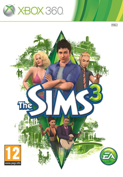 Cover for Spil-xbox · The Sims 3 (X360) (2010)