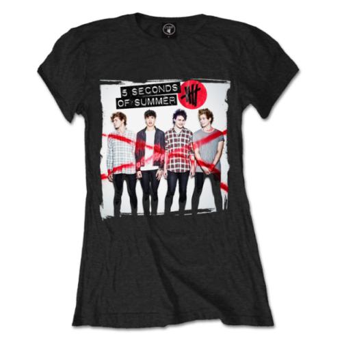 5 Seconds of Summer Ladies T-Shirt: Album Cover 1 - 5 Seconds of Summer - Marchandise - Unlicensed - 5055295390867 - 