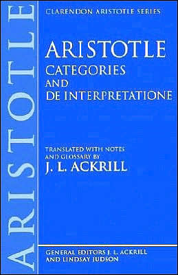 Cover for Aristotle · Categories and De Interpretatione - Clarendon Aristotle Series (Paperback Book) (1975)