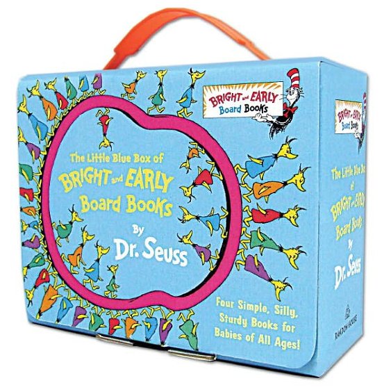 The Little Blue Box of Bright and Early Board Books by Dr. Seuss: Hop on Pop; Oh, the Thinks You Can Think!; Ten Apples Up On Top!; The Shape of Me and Other Stuff - Bright & Early Board Books (TM) - Dr. Seuss - Livros - Random House Children's Books - 9780307975867 - 7 de agosto de 2012