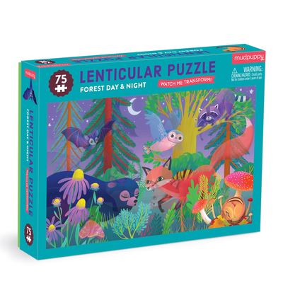 Cover for Mudpuppy · Forest Day &amp; Night 75 Piece Lenticular Puzzle (GAME) (2022)