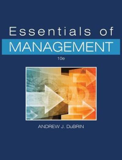 Cover for Andrew J. Dubrin · Essentials of Management (Hardcover Book) (2016)