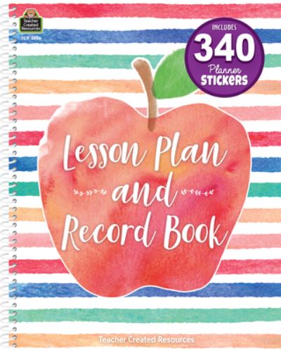 Cover for Teacher Created Resources · Watercolor Lesson Plan and Record Book (Spiral Book) (2018)