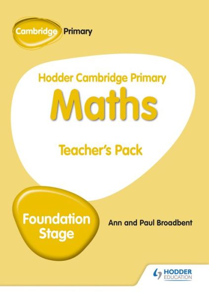 Cover for Paul Broadbent · Hodder Cambridge Primary Maths Teacher's  Pack Foundation Stage - Hodder Cambridge Primary Science (Pocketbok) (2018)