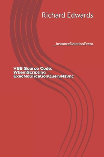 VB6 Source Code - Richard Edwards - Libros - Independently Published - 9781730857867 - 4 de noviembre de 2018