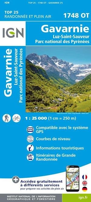 IGN TOP25: TOP25: 1748OT Gavarnie - Luz-Saint-Sauveur, Parc National des Pyrénées - Ign - Böcker - IGN - 9782758551867 - 28 februari 2022