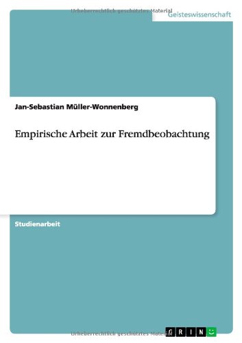 Cover for Müller-Wonnenberg · Empirische Arbeit zur (Book) [German edition] (2013)