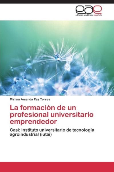 Cover for Miriam Amanda Paz Torres · La Formación De Un Profesional Universitario Emprendedor: Casi: Instituto Universitario De Tecnología Agroindustrial (Iutai) (Spanish Edition) (Paperback Book) [Spanish edition] (2014)