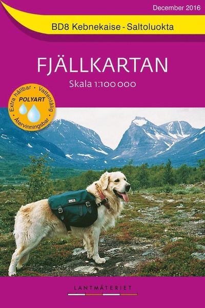 Cover for Fjällkartan BD 08 · Kebnekaise-Saltoloukto 1:100 000 (Polyart) (Book) (2017)