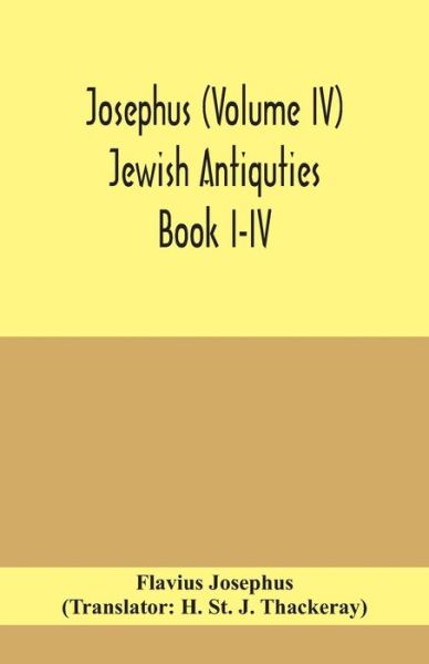 Cover for Flavius Josephus · Josephus (Volume IV) Jewish Antiquties Book I-IV (Paperback Book) (2020)