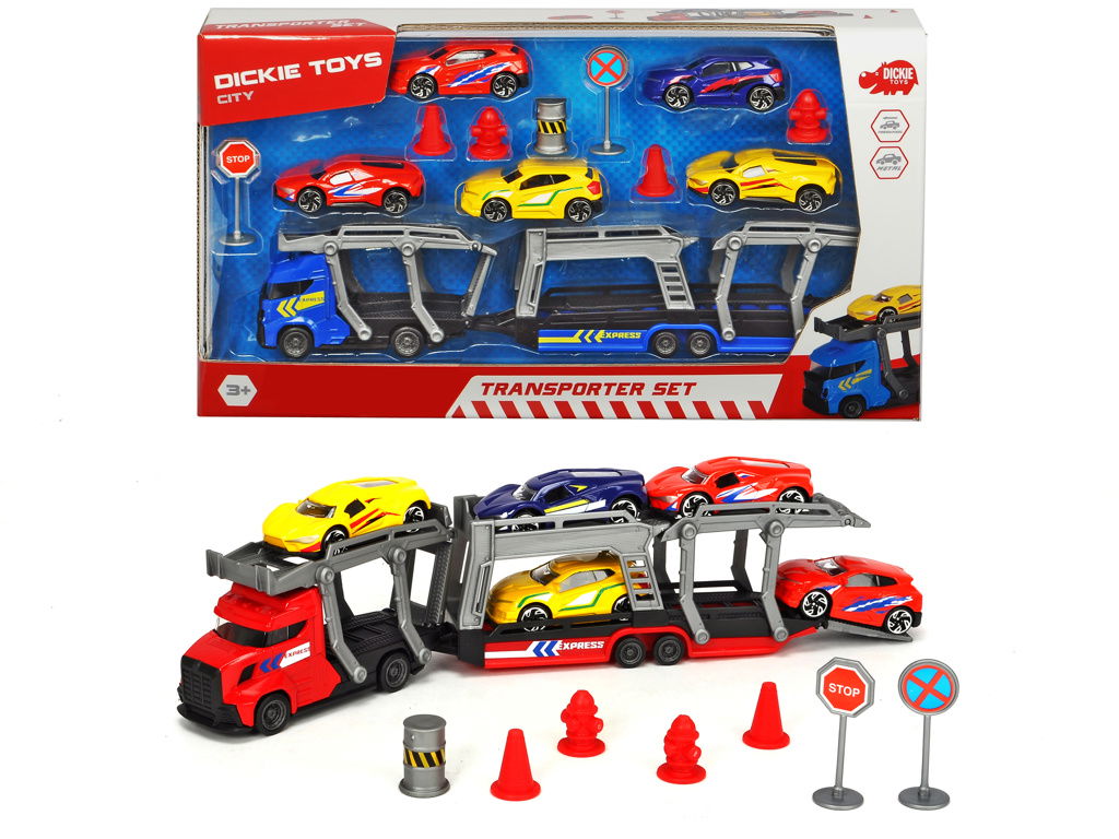 dickie toys transporter set