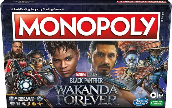 Monopoly  Black Panther Wakanda Forever Edition Boardgames - Monopoly  Black Panther Wakanda Forever Edition Boardgames - Brætspil - Hasbro - 5010994154868 - 