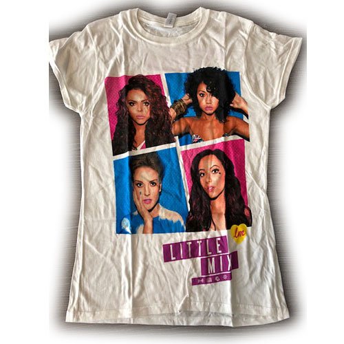 Cover for Little Mix · Little Mix Ladies T-Shirt: DNA Tour (Ex Tour) (T-shirt) [size S] [White - Ladies edition]