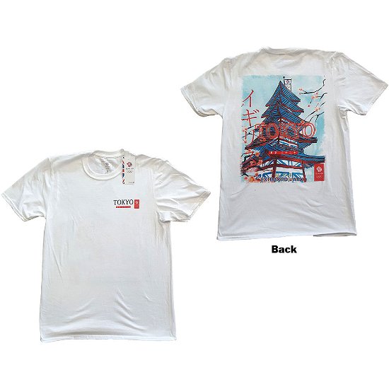 Cover for Team GB · Team GB Unisex T-Shirt: Pagoda (Back Print) (T-shirt) [size XL] [White - Unisex edition]