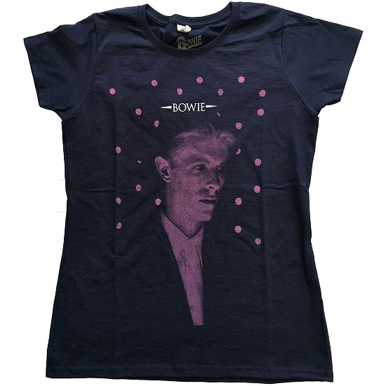 Cover for David Bowie · David Bowie Ladies T-Shirt: Dots (T-shirt) [size XS] [Blue - Ladies edition]